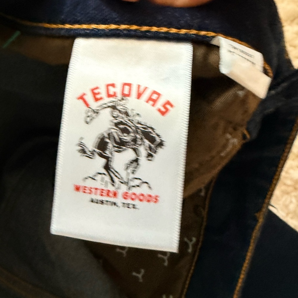 Tecovas Dark Indigo Straight-Leg Women's Jeans - Picture 7 of 9